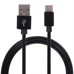 Metal cable USB Type C 3.1 to USB Type A 2.0 / 1m - Black
